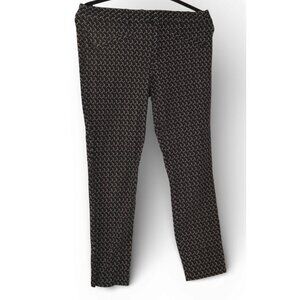 Gap Skinny Ankle Pants Women’s Size 8 Regular Black Geometric Print